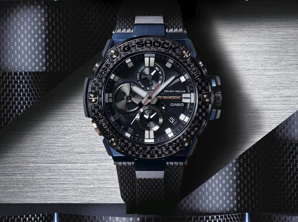 GST-B100XB-2A G-Shock G-Steel Carbono Reloj para Caballero Pulsera de Goma - Image 6