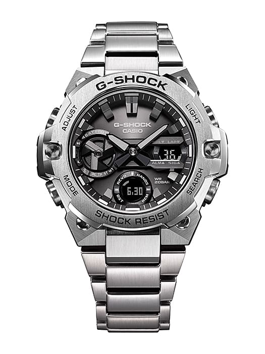 GST-B400D-1A G-Shock G-Steel Carbono Reloj para Hombre Pulsera de Acero Inoxidable con Bluetooth - Image 4