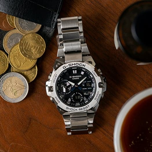 GST-B400D-1A G-Shock G-Steel Carbono Reloj para Hombre Pulsera de Acero Inoxidable con Bluetooth - Image 7