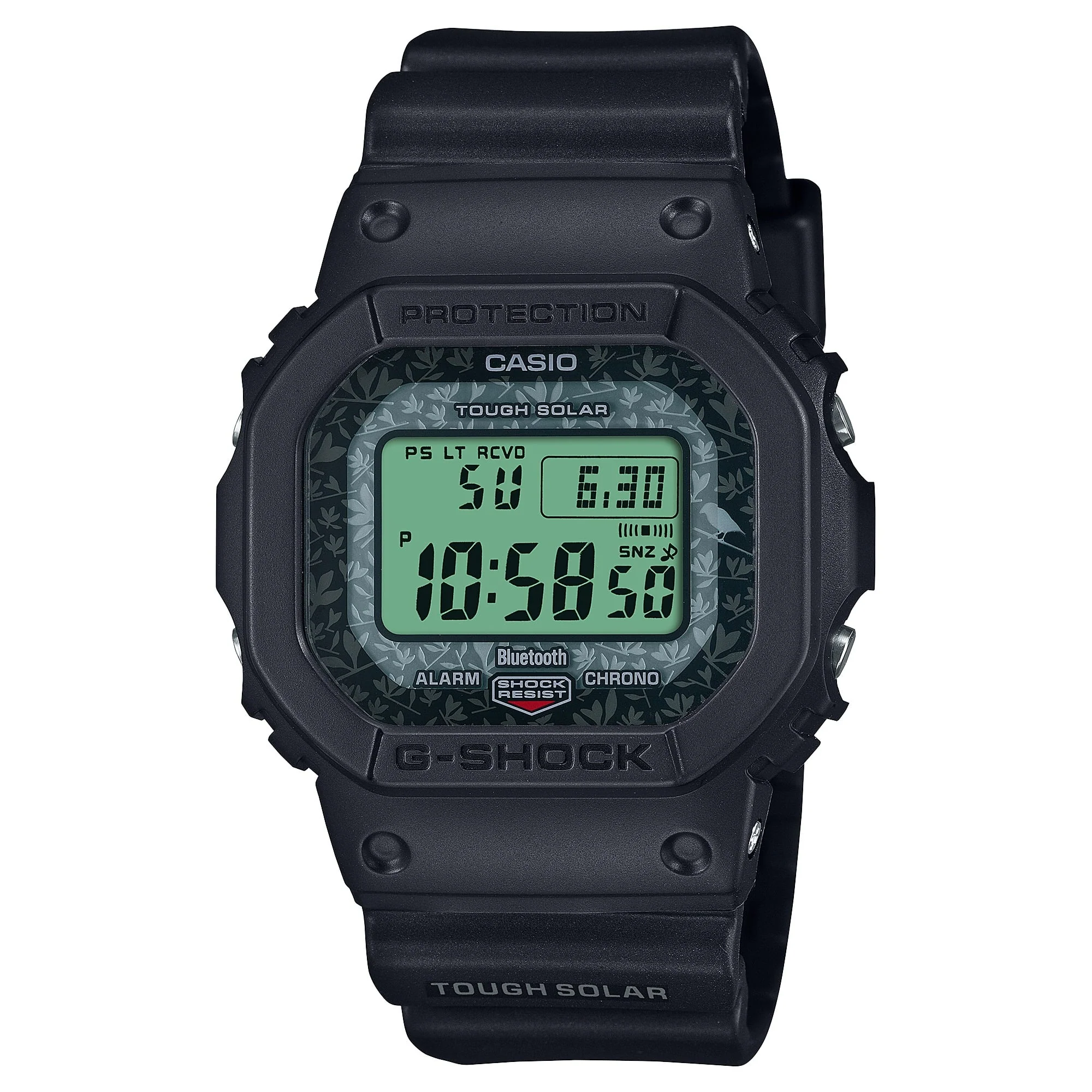 GW-B5600CD-1A3 Reloj G-Shock Pulsera de Caucho para Caballero Digital con Bluetooth