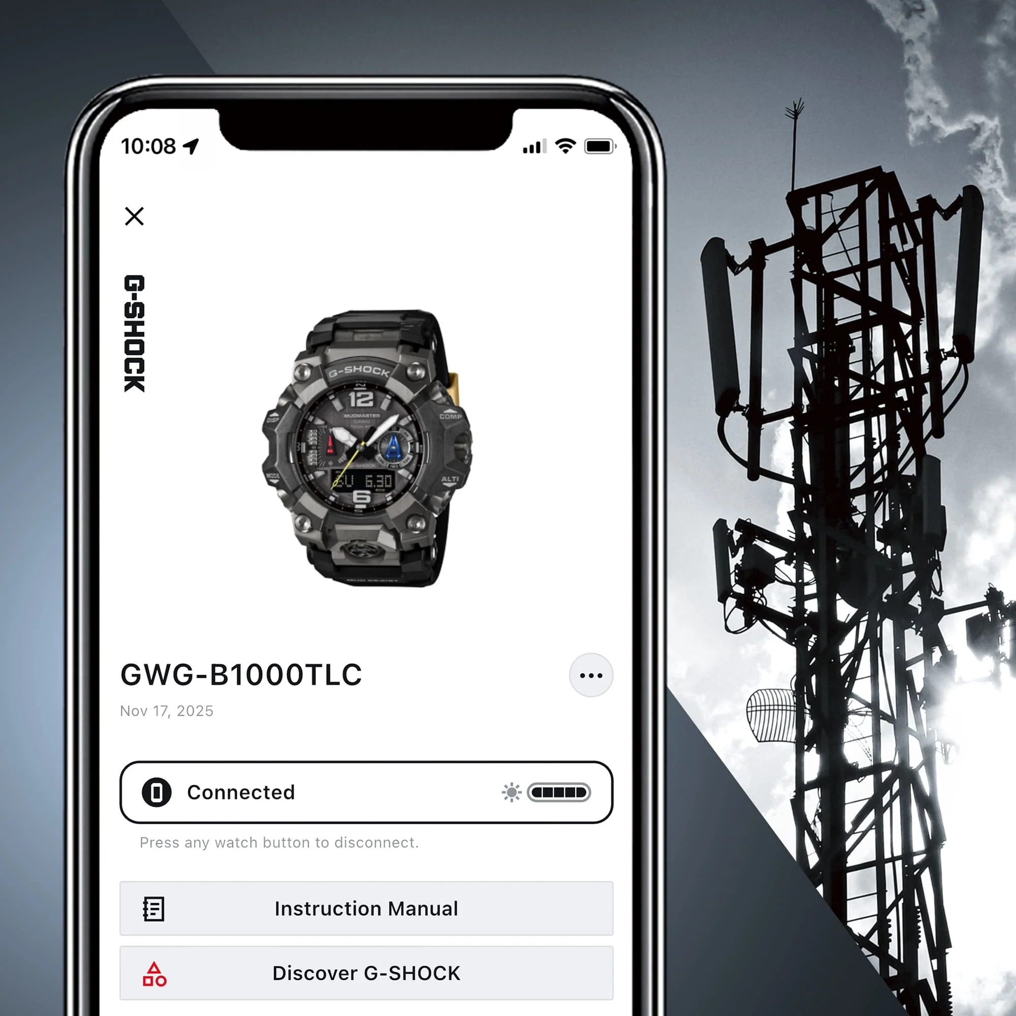 GWG-B1000TLC-1A Reloj G-Shock Mudmaster Master of G de hombre correa de caucho Team Land Cruiser Toyota - Image 9