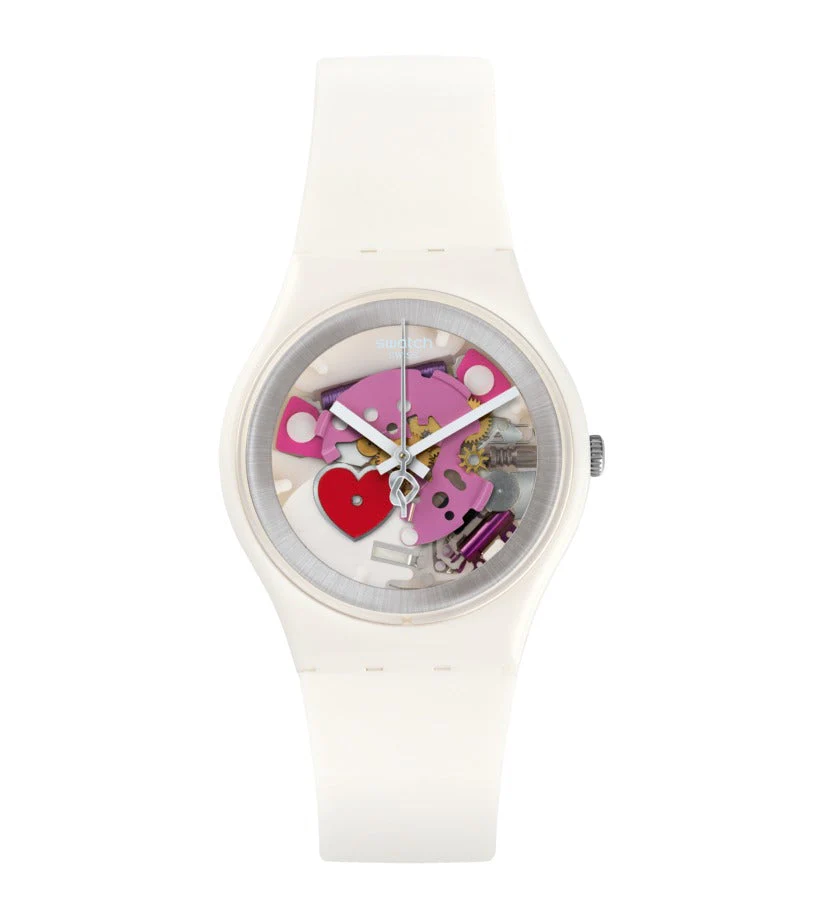 GZ300 Reloj Swatch Tender Present de dama correa de resina