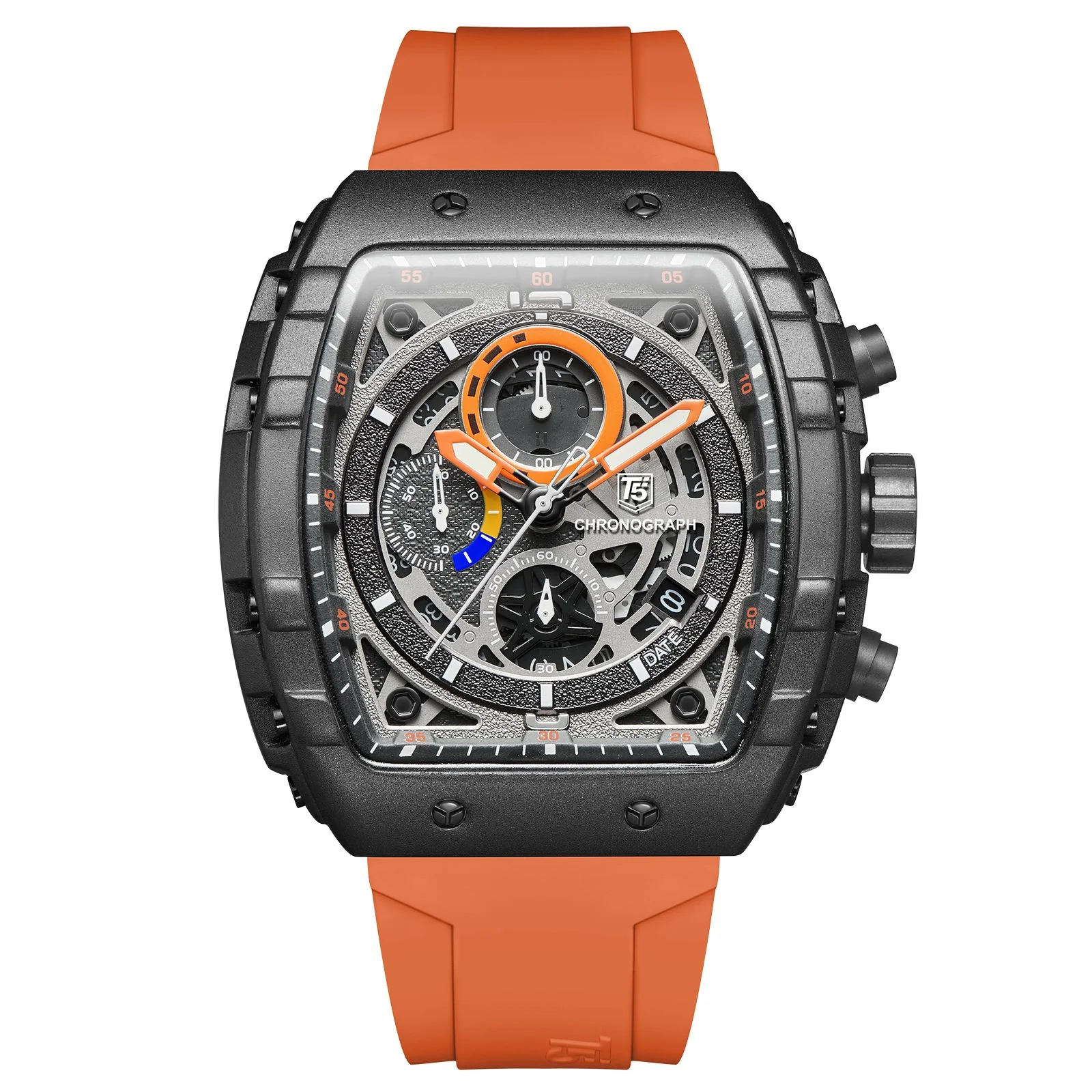 H3905G Reloj T5 para hombre pulsera de goma - Image 2