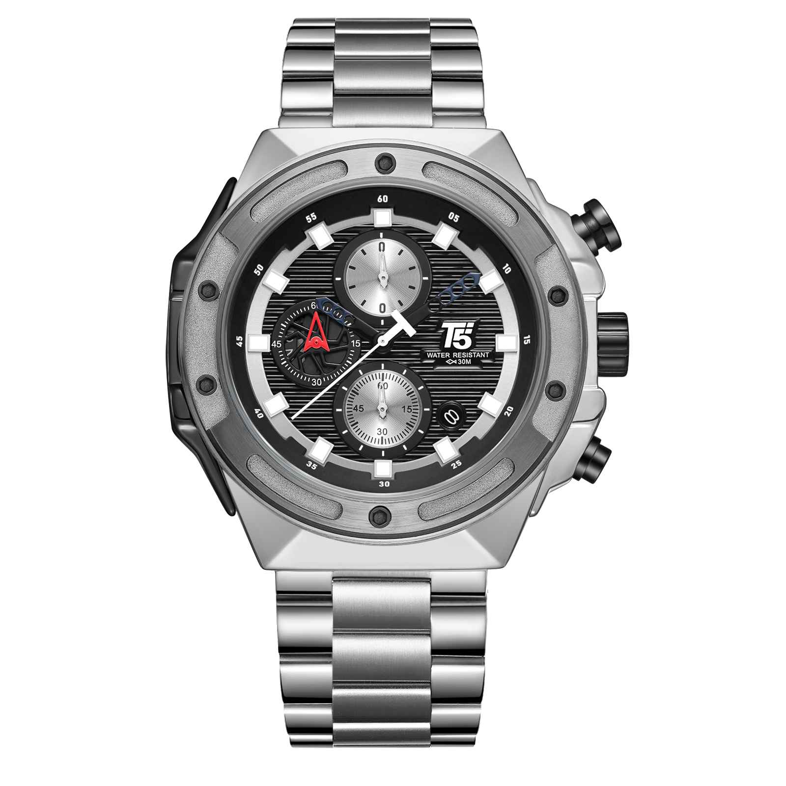 H4067G Reloj T5 para hombre banda de Metal - Image 2