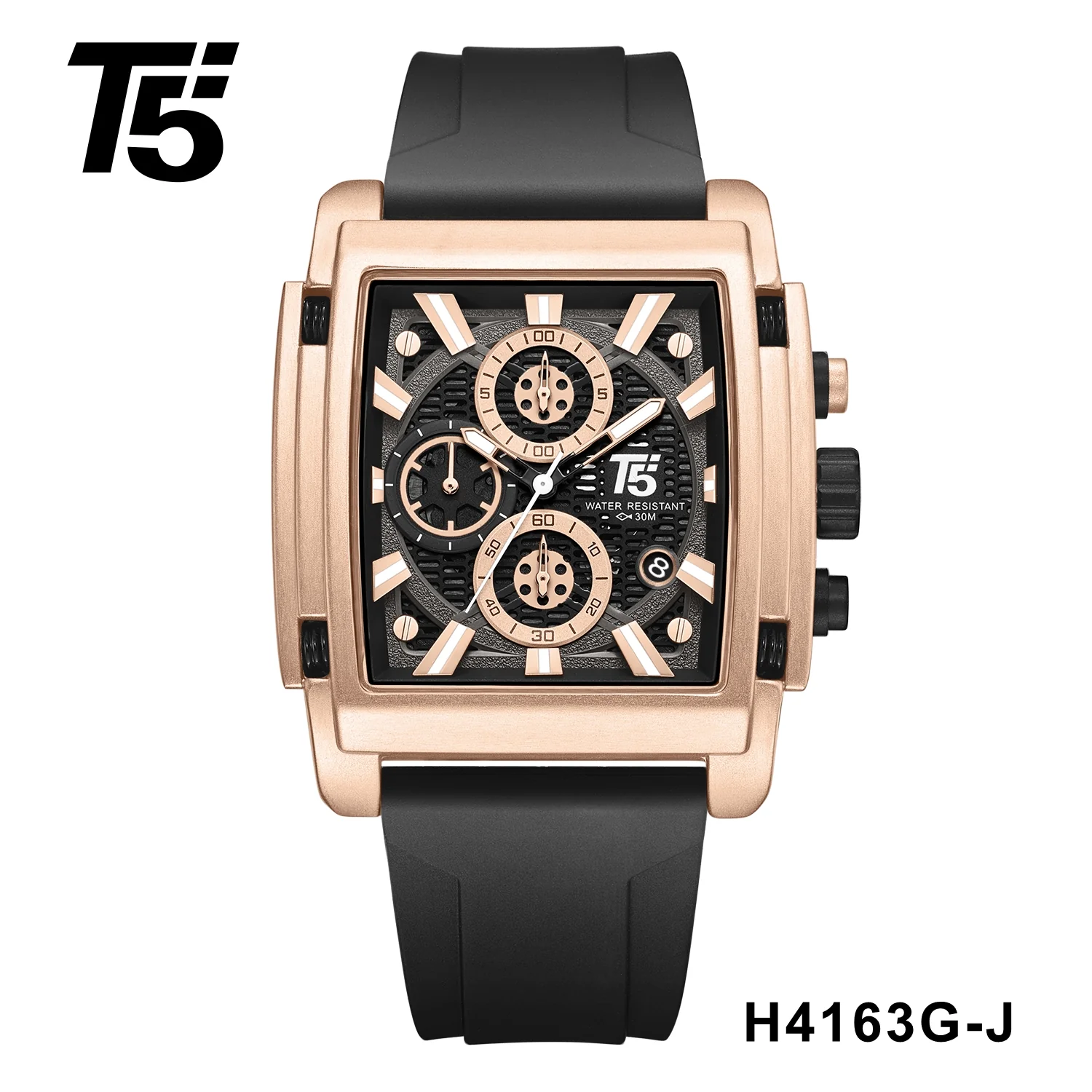 H4163G Reloj T5 para hombre pulsera de resina - Image 9