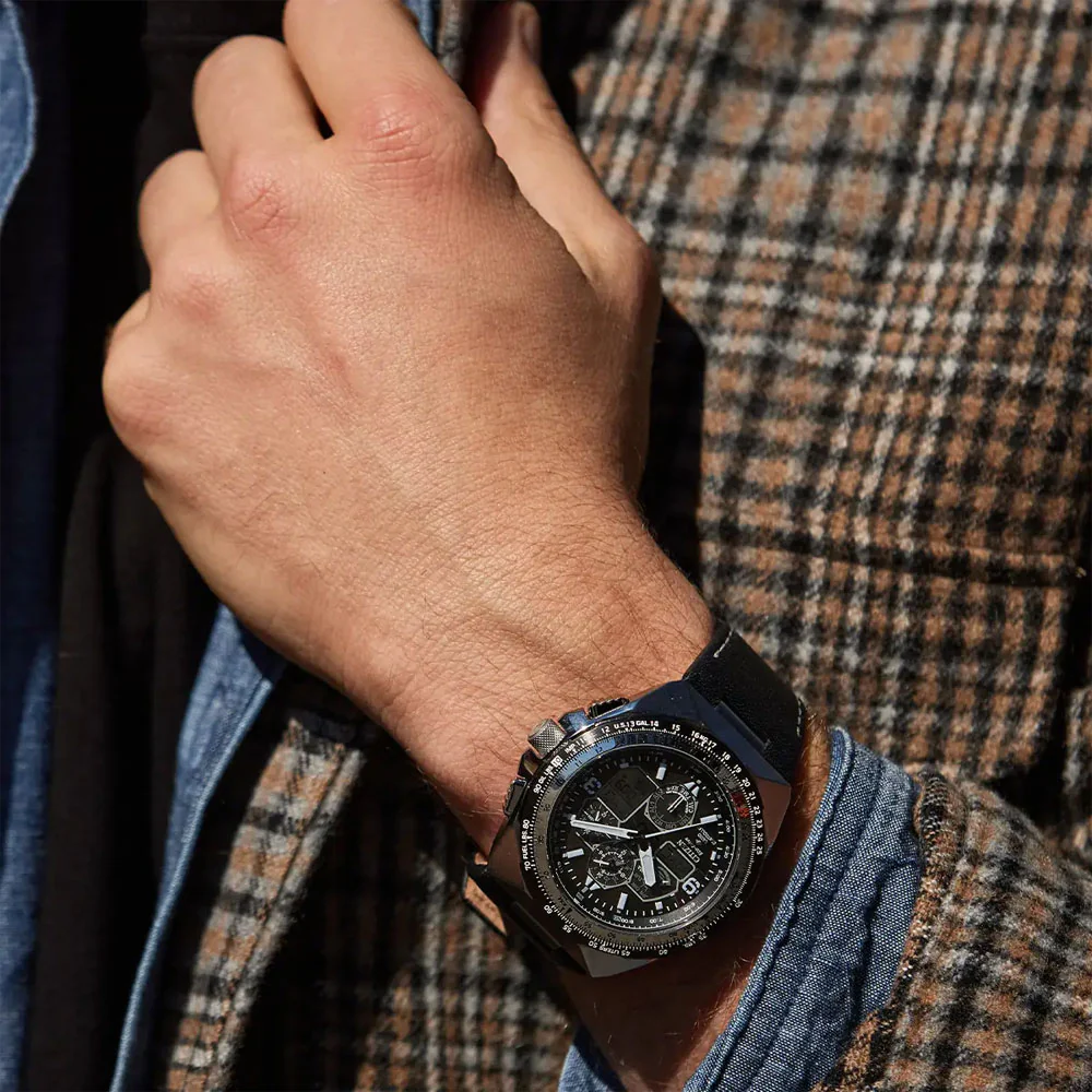 JY8149-05E Reloj Citizen Promaster Skyhawk Eco-drive de caballero pulsera de cuero - Image 2