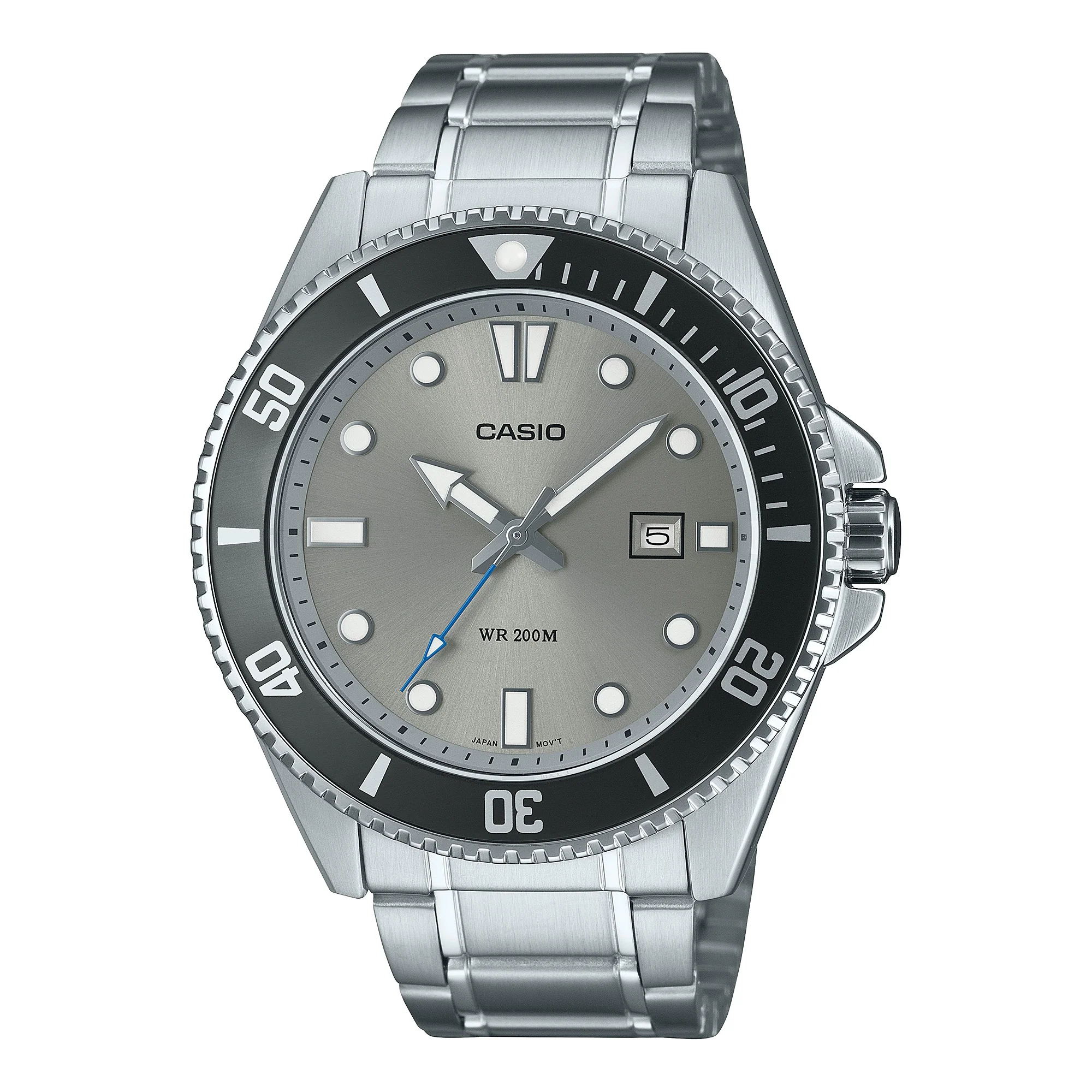 MDV-107D-8AV Casio de hombre pulsera de acero inoxidable