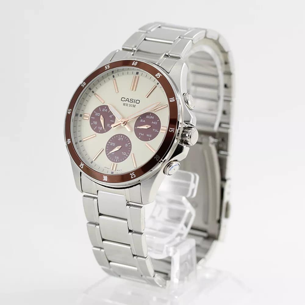MTP-1374D-5A2V Casio Reloj para caballero pulsera de metal - Image 3