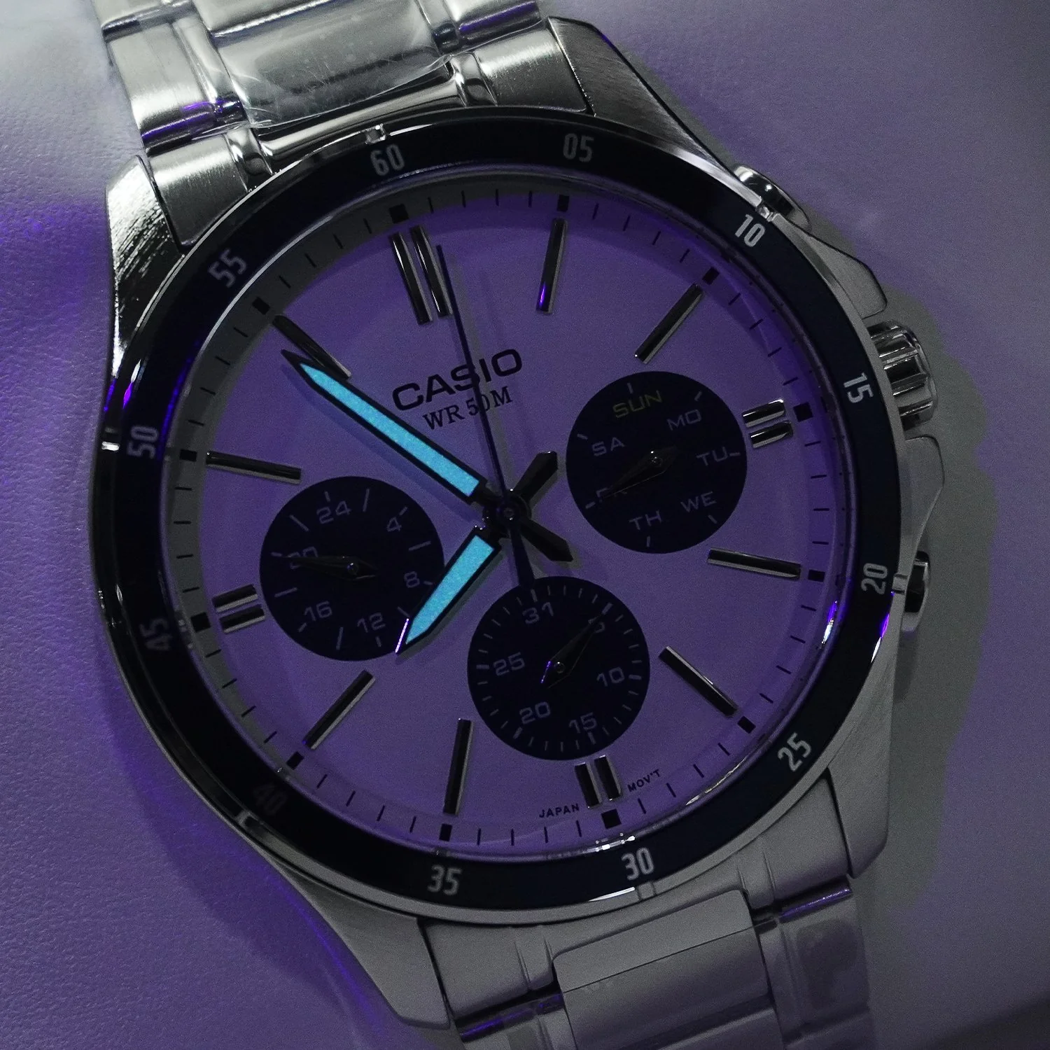 MTP-1374D-7A2V Casio Reloj para caballero pulsera de metal análogo - Image 2