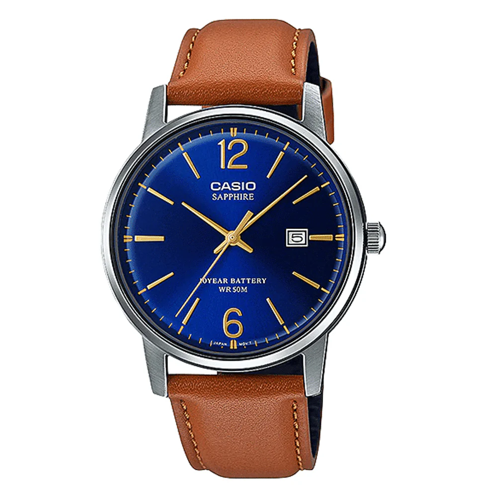 MTS-110L-2AV Reloj Casio para Caballero cristal zafiro