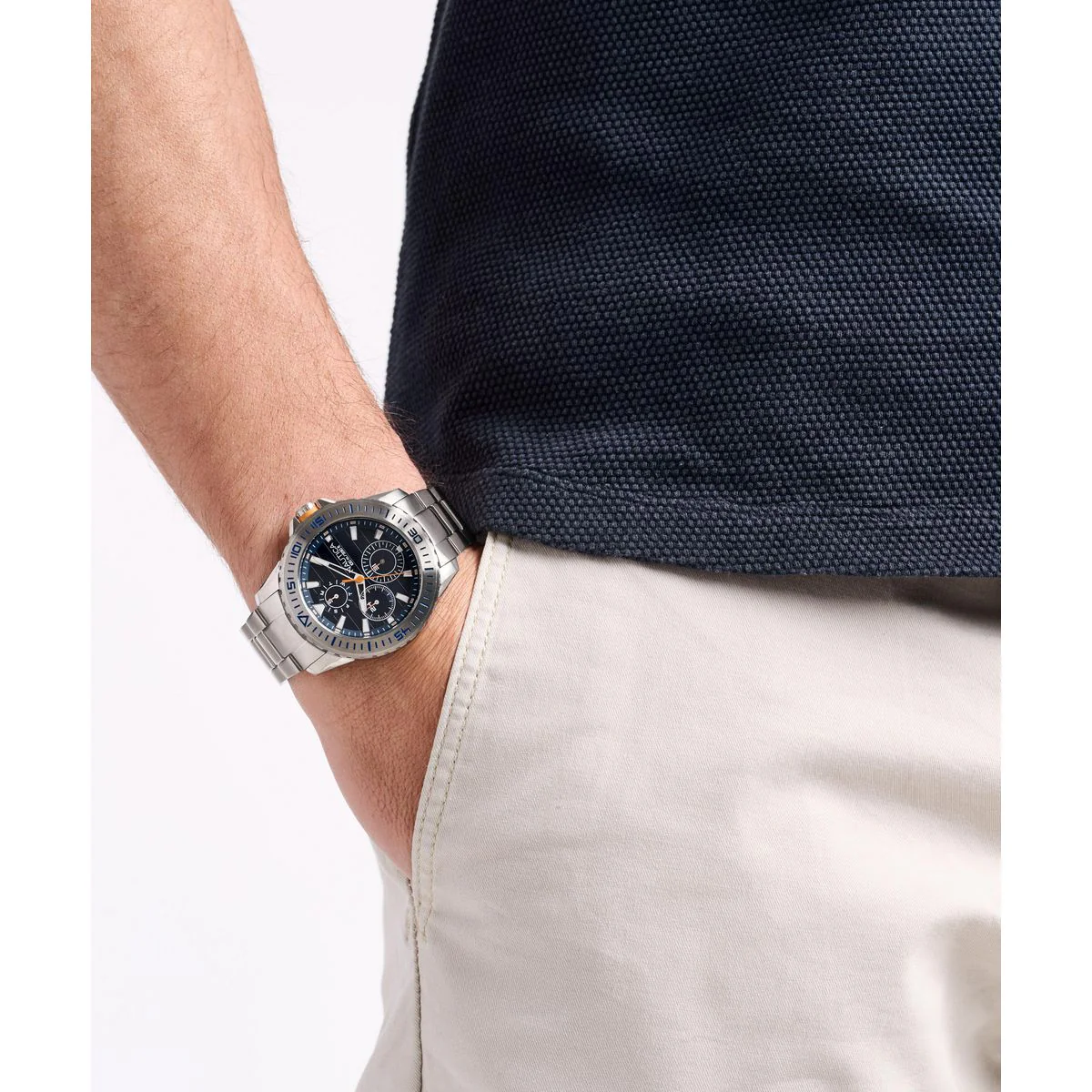 NAPNSF507 Reloj Nautica NST de hombre correa de metal - Image 4