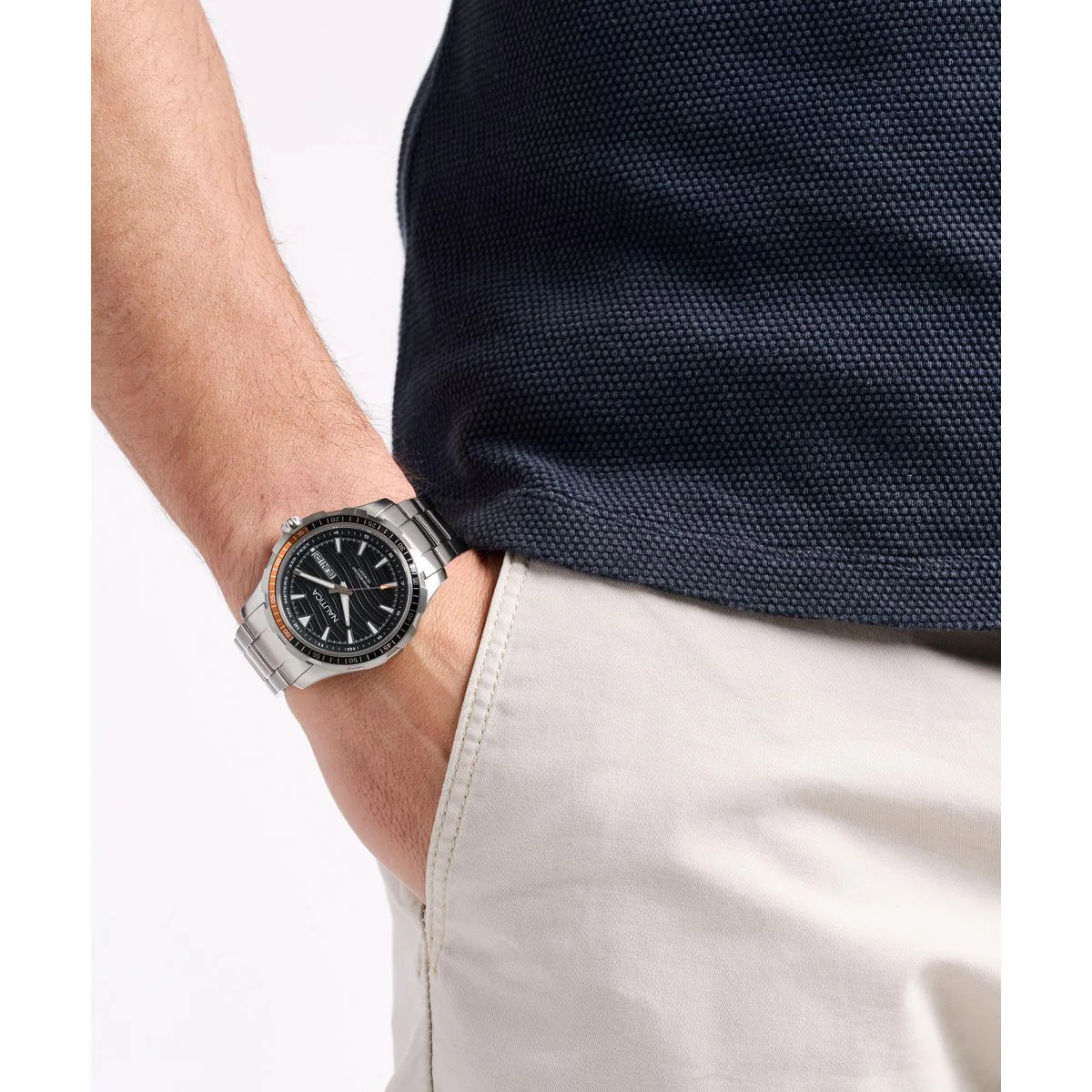 NAPNSF514 Reloj Nautica NST Everyday de hombre correa de metal - Image 6