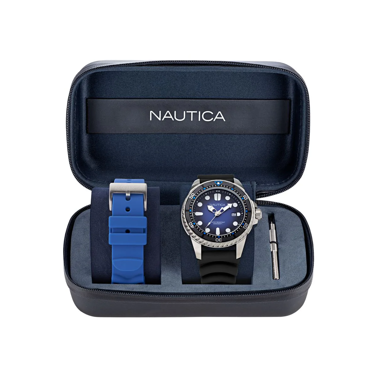 NAPSDF504 Reloj Nautica NCT Sea Dive de hombre correa de caucho - Image 2