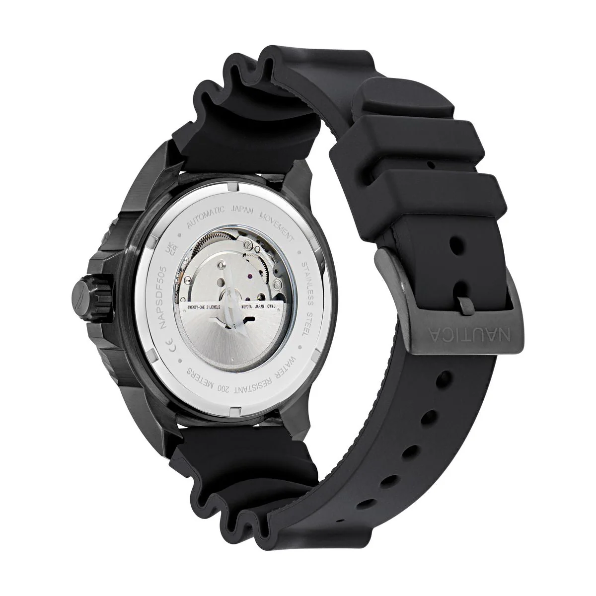 NAPSDF505 Reloj Nautica NCT Sea Dive de hombre correa de caucho - Image 3