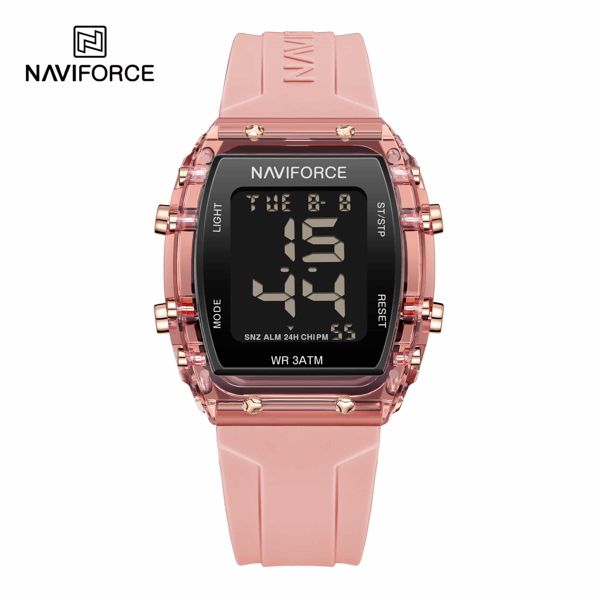 NF7102 Naviforce reloj para dama pulsera de resina digital - Image 6