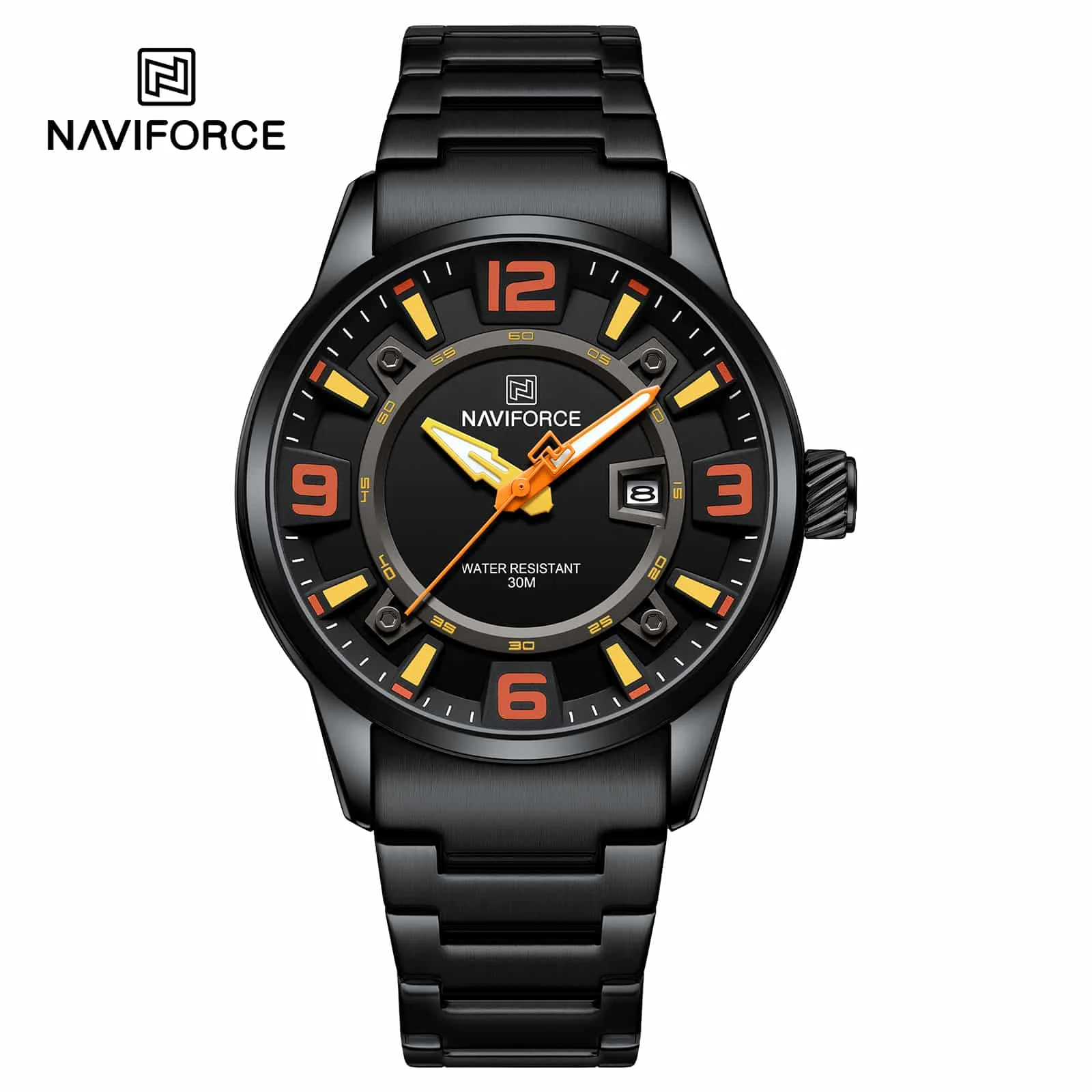 NF8044 Naviforce reloj para caballero pulsera de acero inoxidable - Image 6