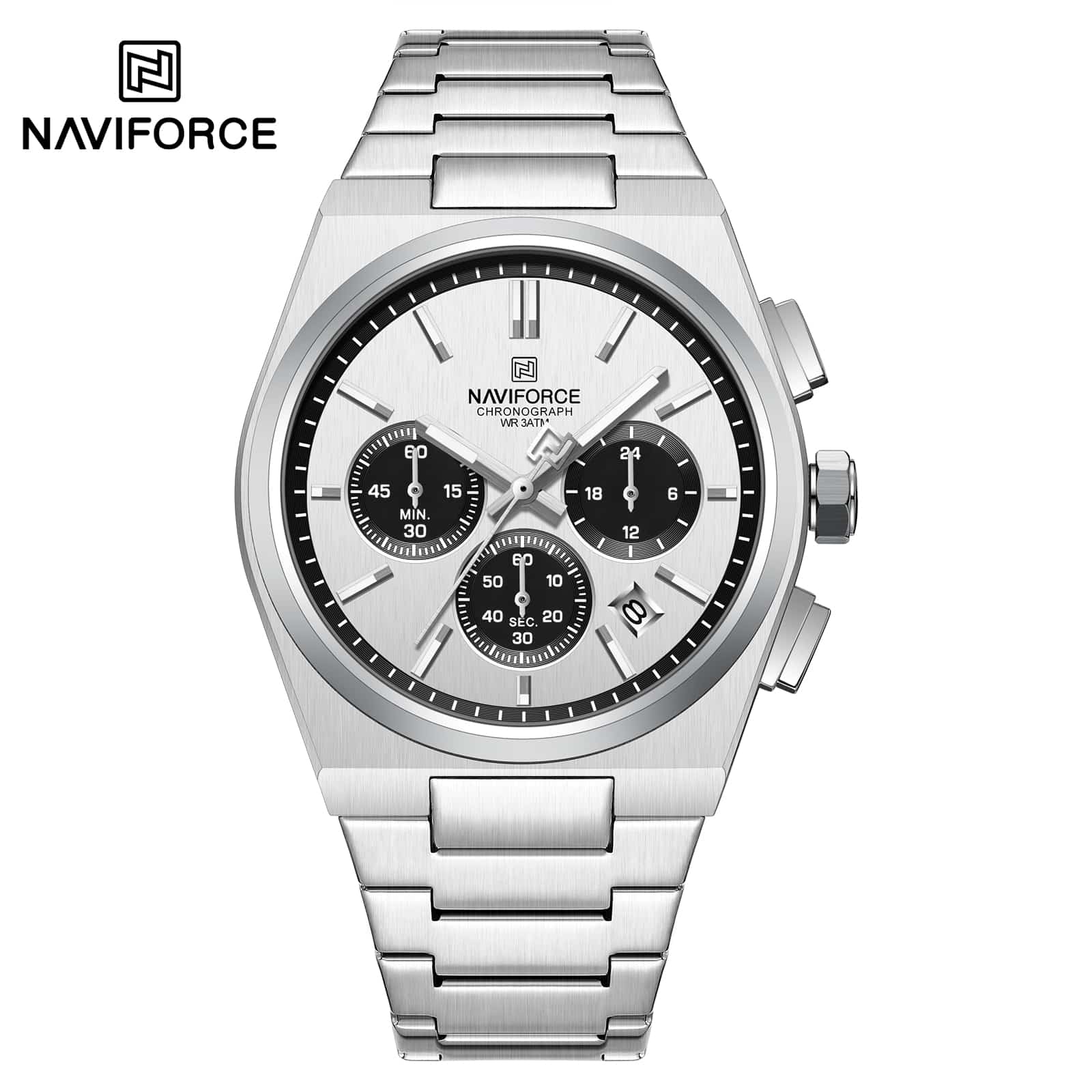 NF8048G Naviforce Reloj para caballero pulsera de acero inoxidable - Image 5