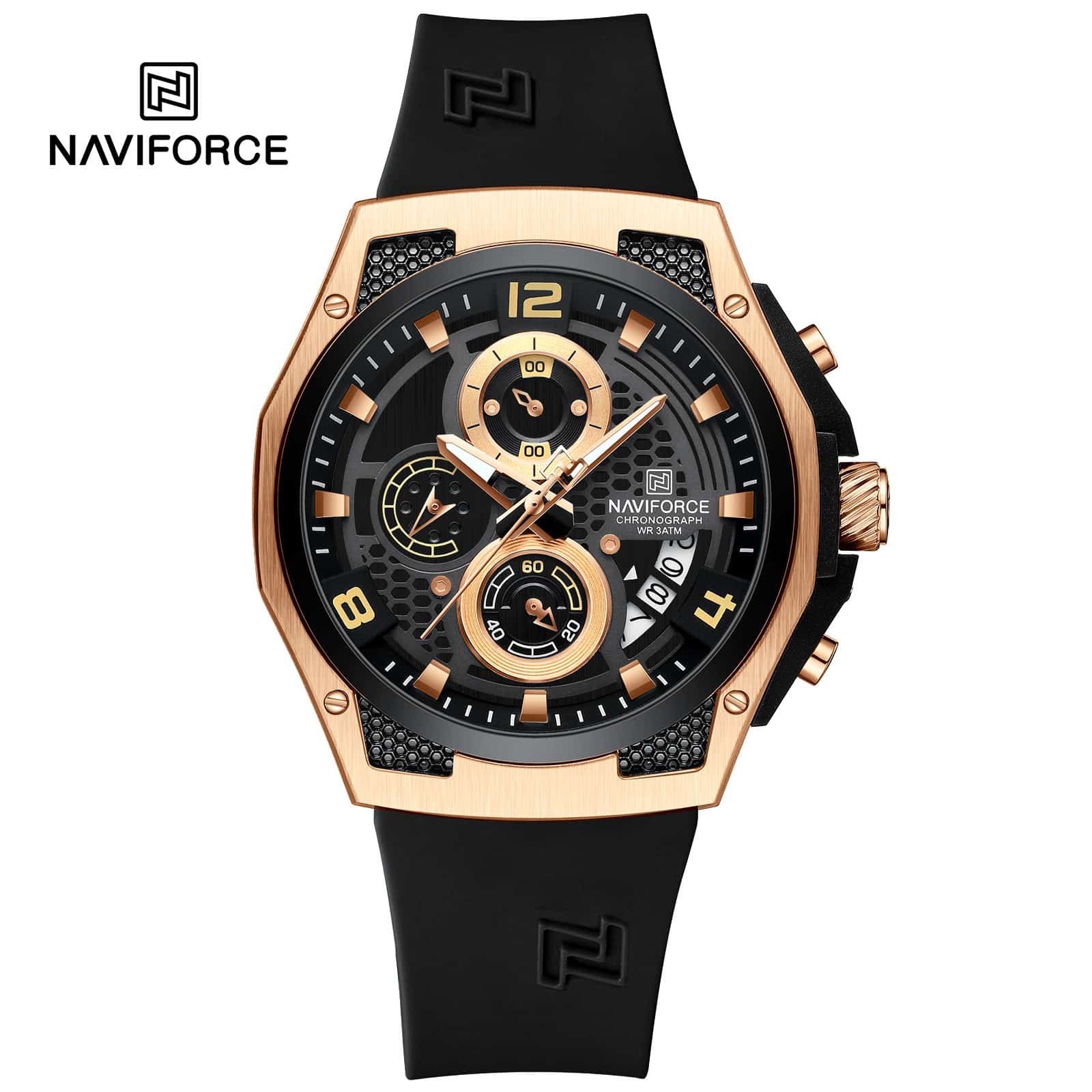 NF8051T Naviforce reloj para caballero pulsera de resina - Image 2