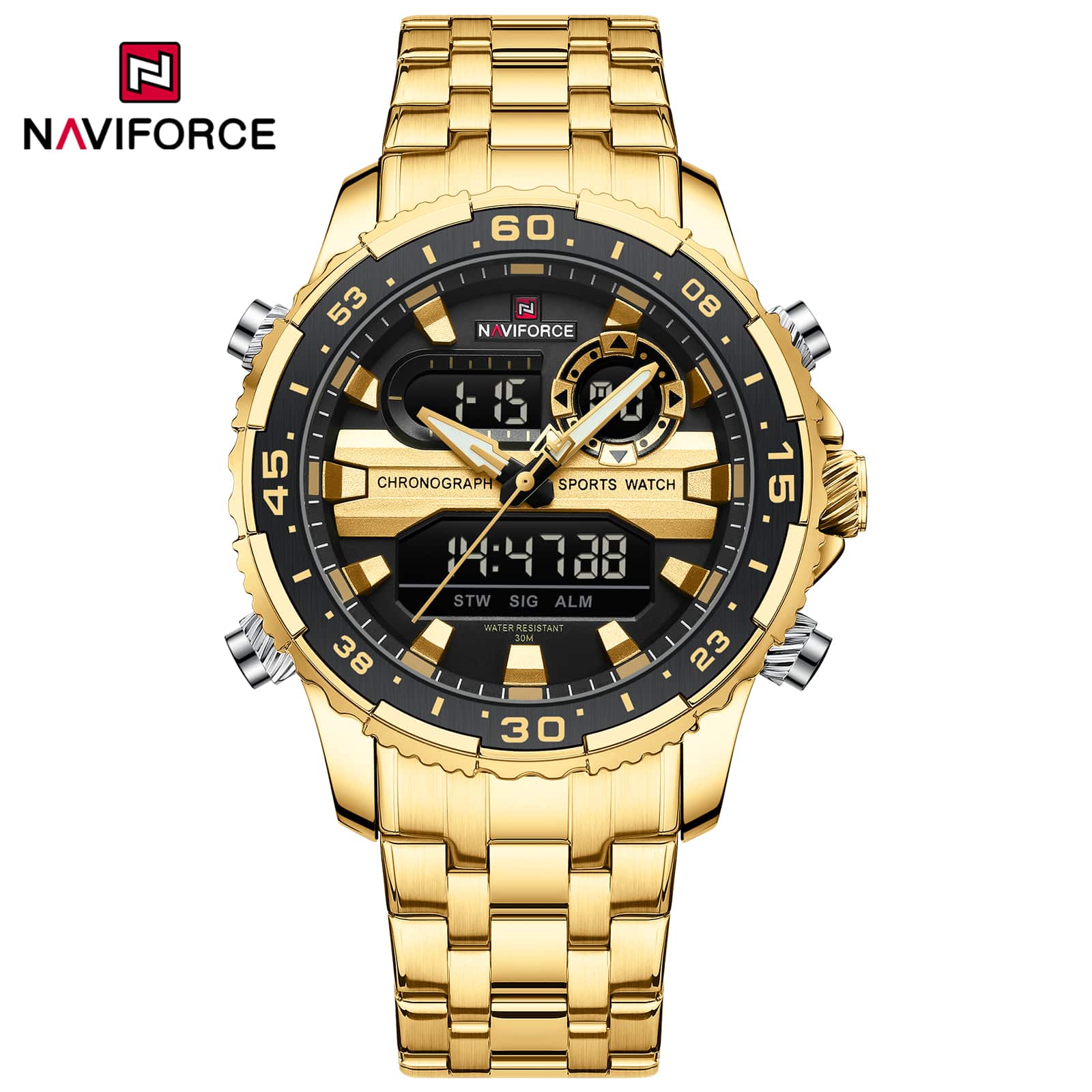 NF9234 Naviforce Reloj para caballero pulsera de acero inoxidable - Image 3