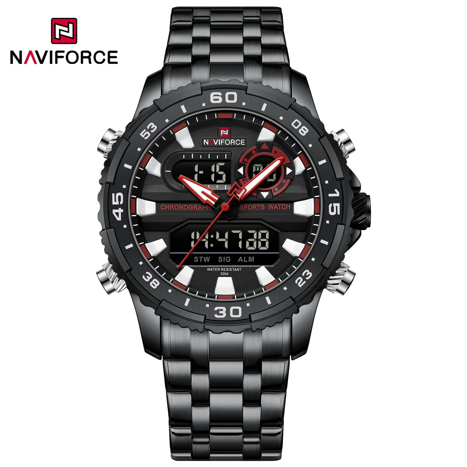 NF9234 Naviforce Reloj para caballero pulsera de acero inoxidable - Image 6