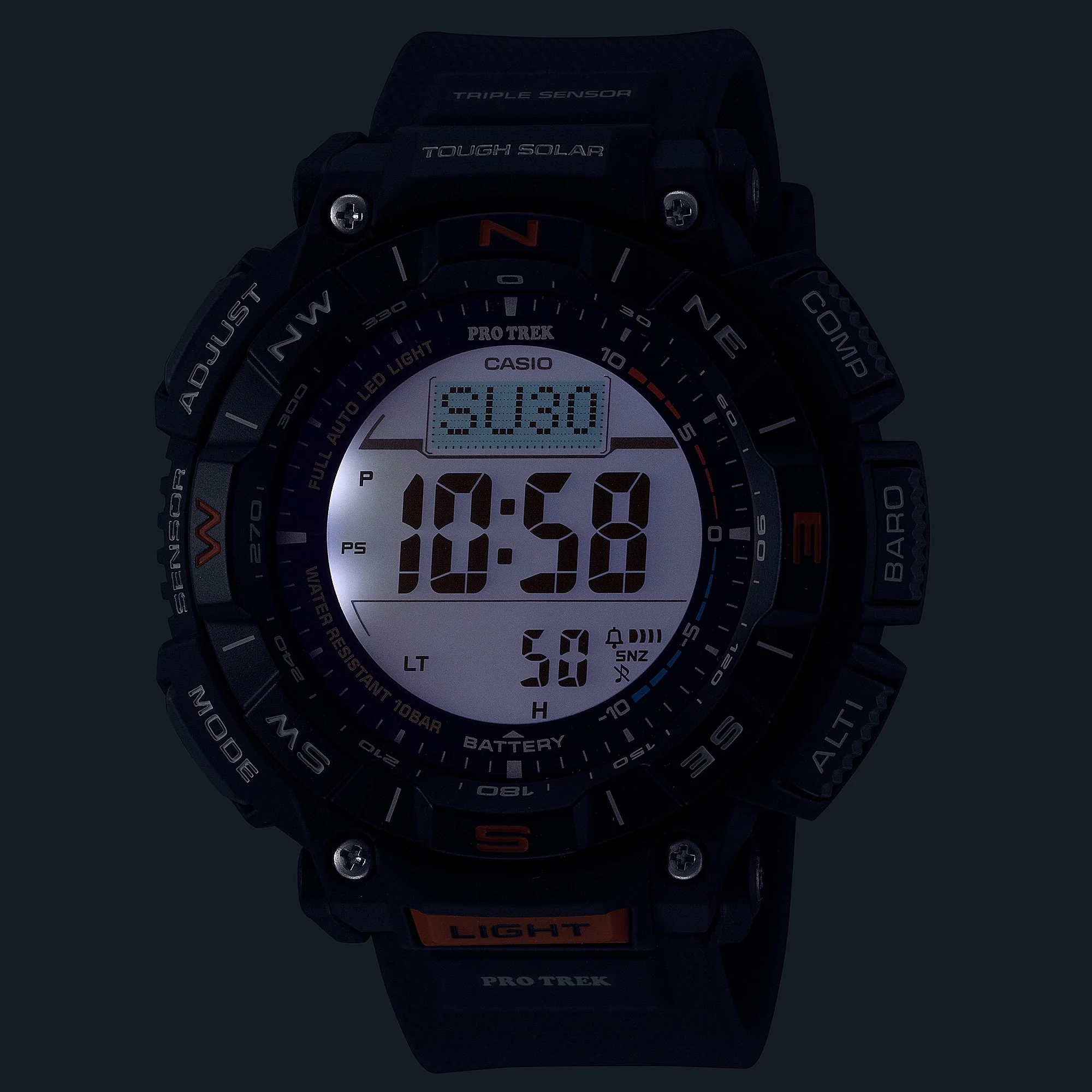 PRG-340-1 Reloj Casio Pro Trek de hombre correa de resina - Image 3