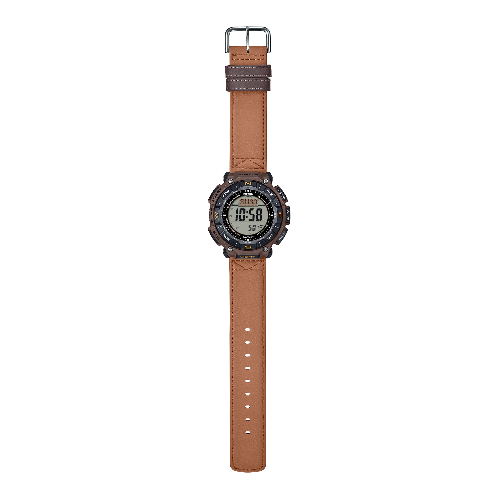 PRG-340L-5 Casio Pro-Trek de hombre pulsera de piel - Image 5