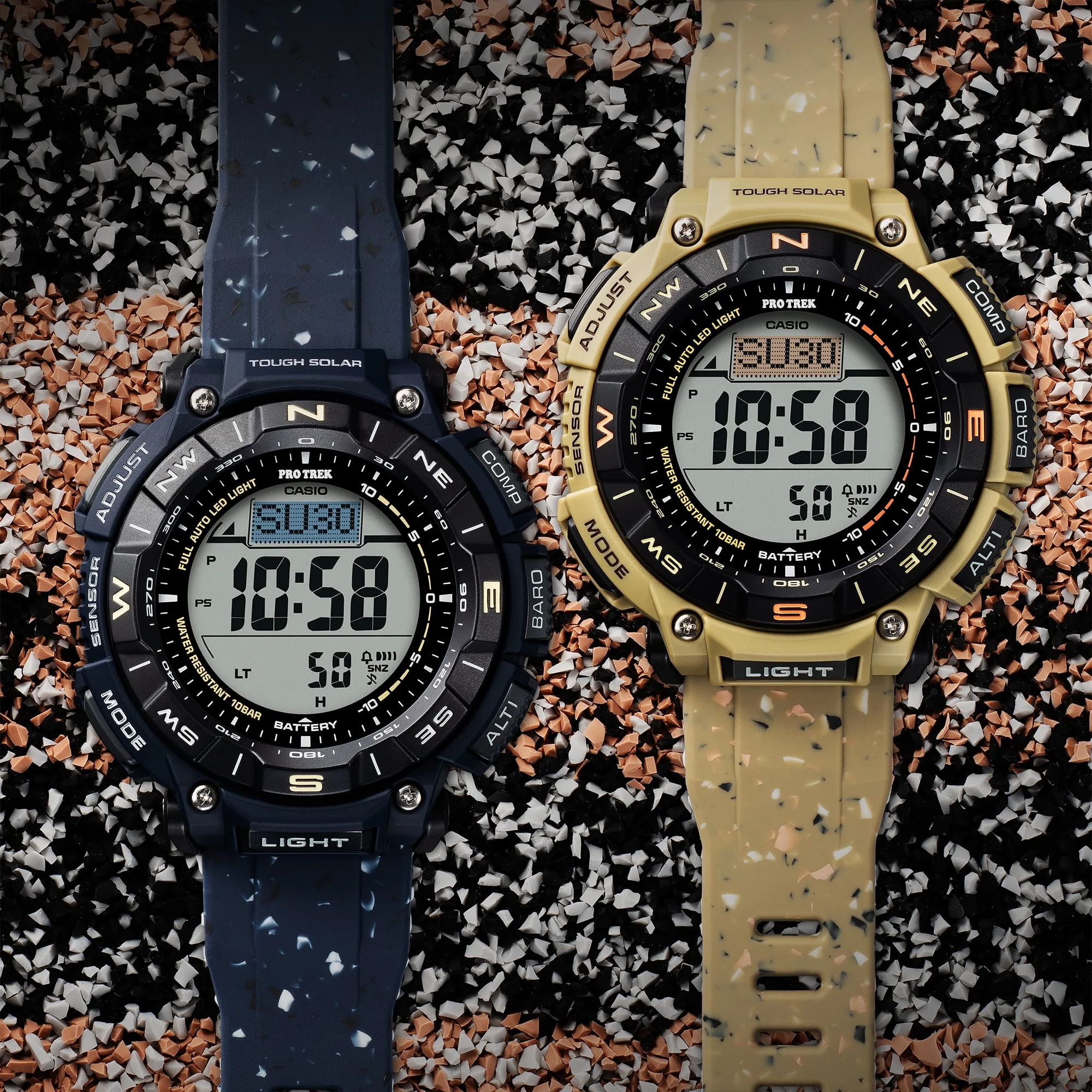 PRG-340SC-2 Casio Reloj para caballero pulsera de caucho Pro Trek - Image 3