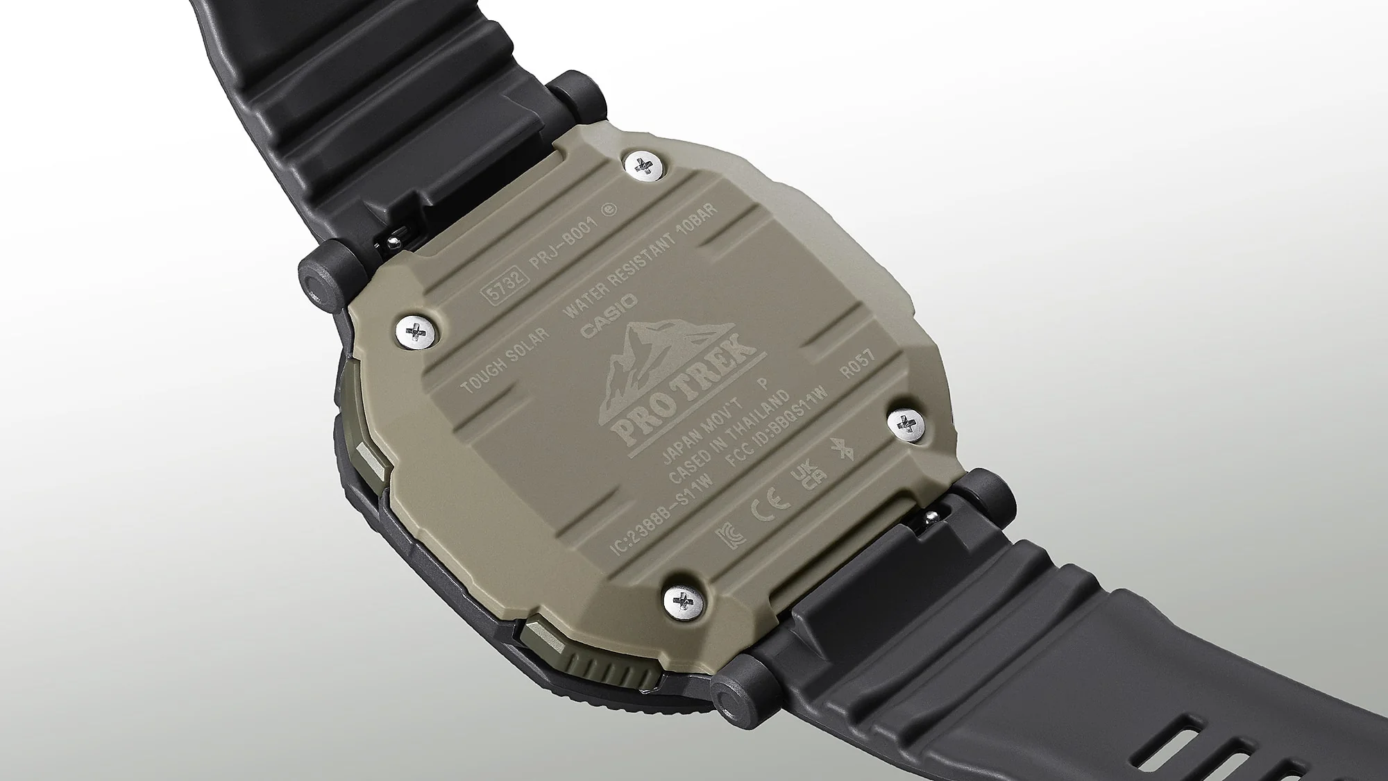 PRJ-B001-1 Reloj Casio Pro Trek de hombre correa de caucho - Image 6