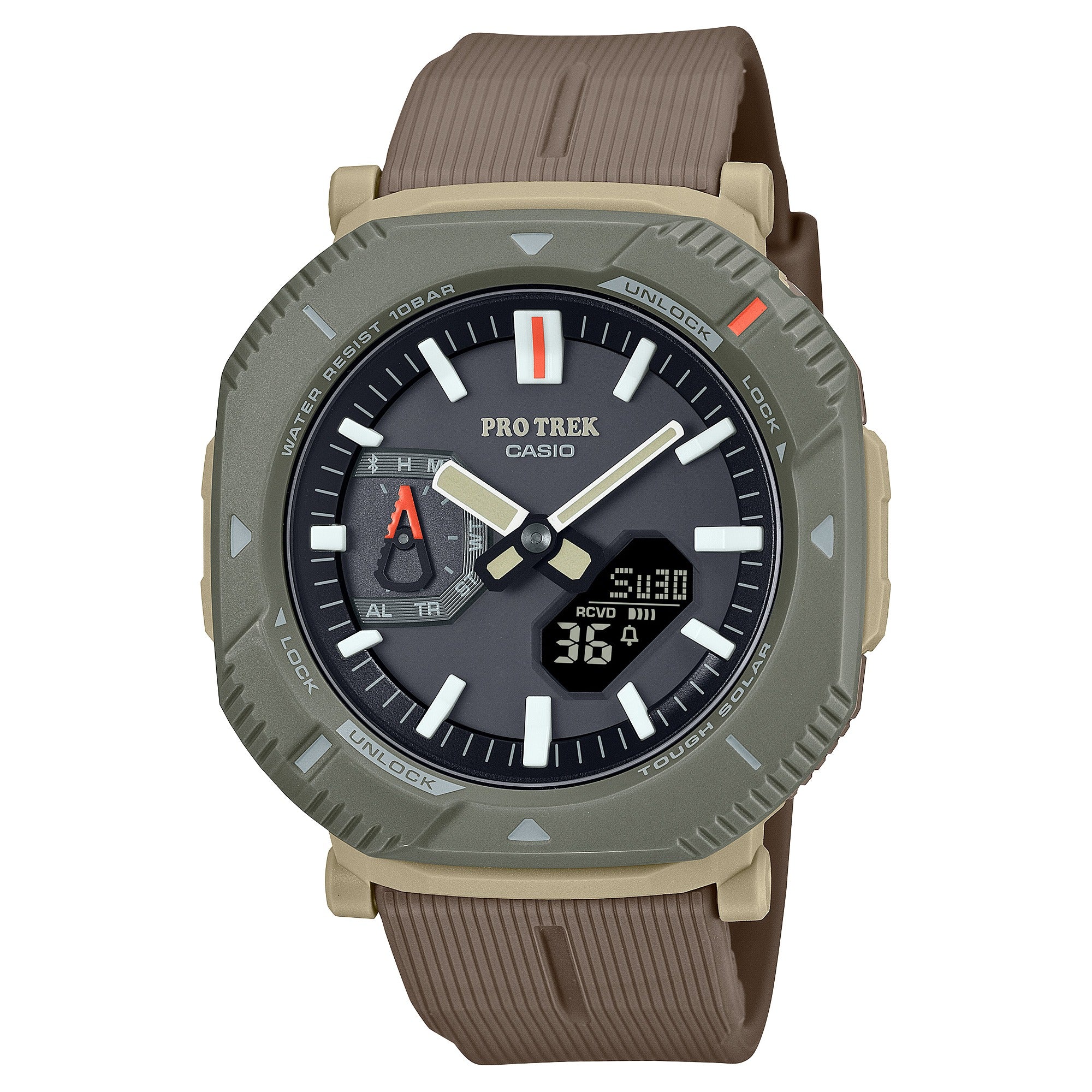 PRJ-B001-5 Casio Pro-Trek Unisex pulsera de caucho
