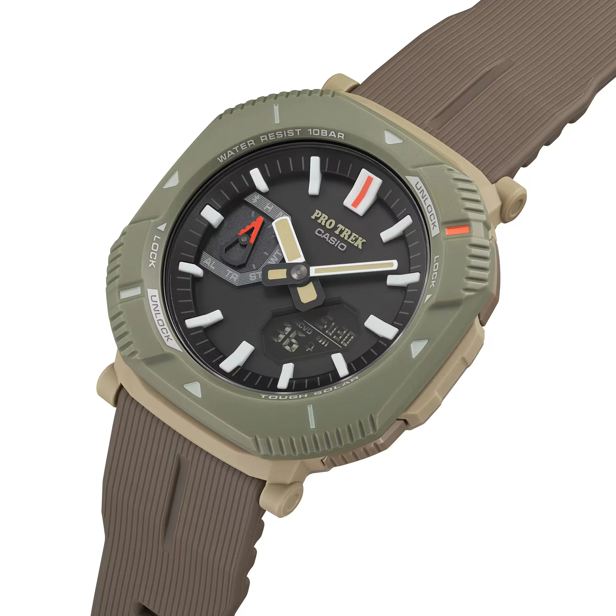 PRJ-B001-5 Casio Pro-Trek Unisex pulsera de caucho - Image 6