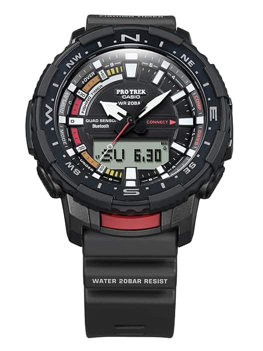 PRT-B70-1 Casio Pro Trek para caballero pulsera de resina con bluetooth - Image 3