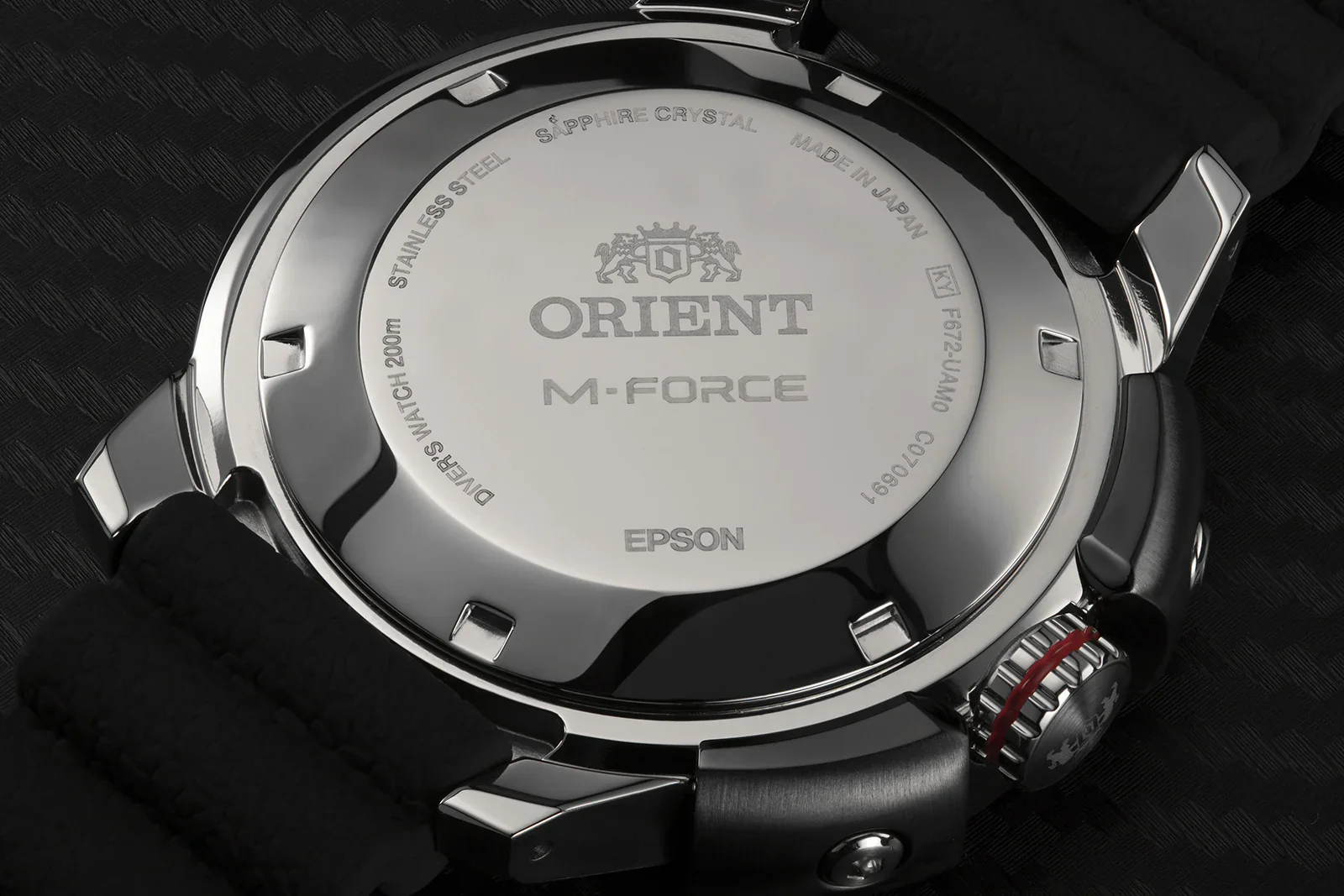 RA-AC0L04L Orient M-Force de caballero pulsera de resina - Image 3
