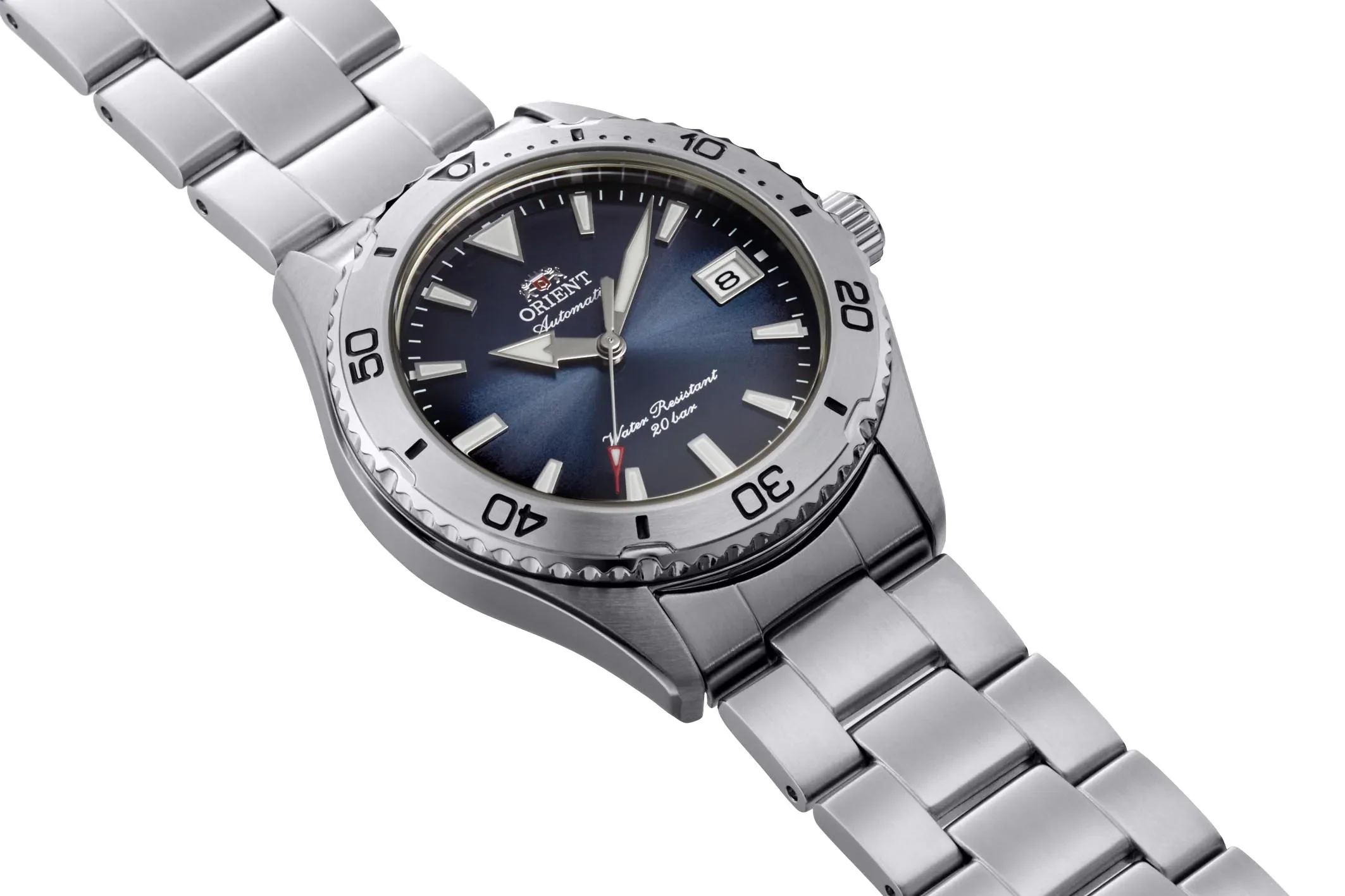 RA-AC0Q14L Reloj Orient Mako de hombre correa de metal - Image 3
