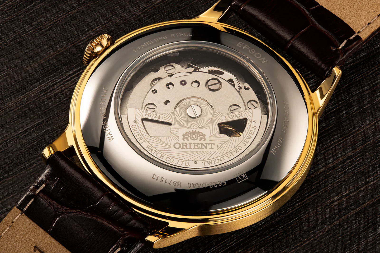 RA-AP0004S Reloj Orient Classic Análogo para Caballero correa de Cuero - Image 4