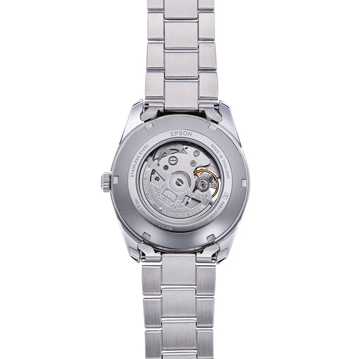 RA-AR0010R Reloj Orient Stretto Semi Skeleton de hombre correa de metal - Image 3