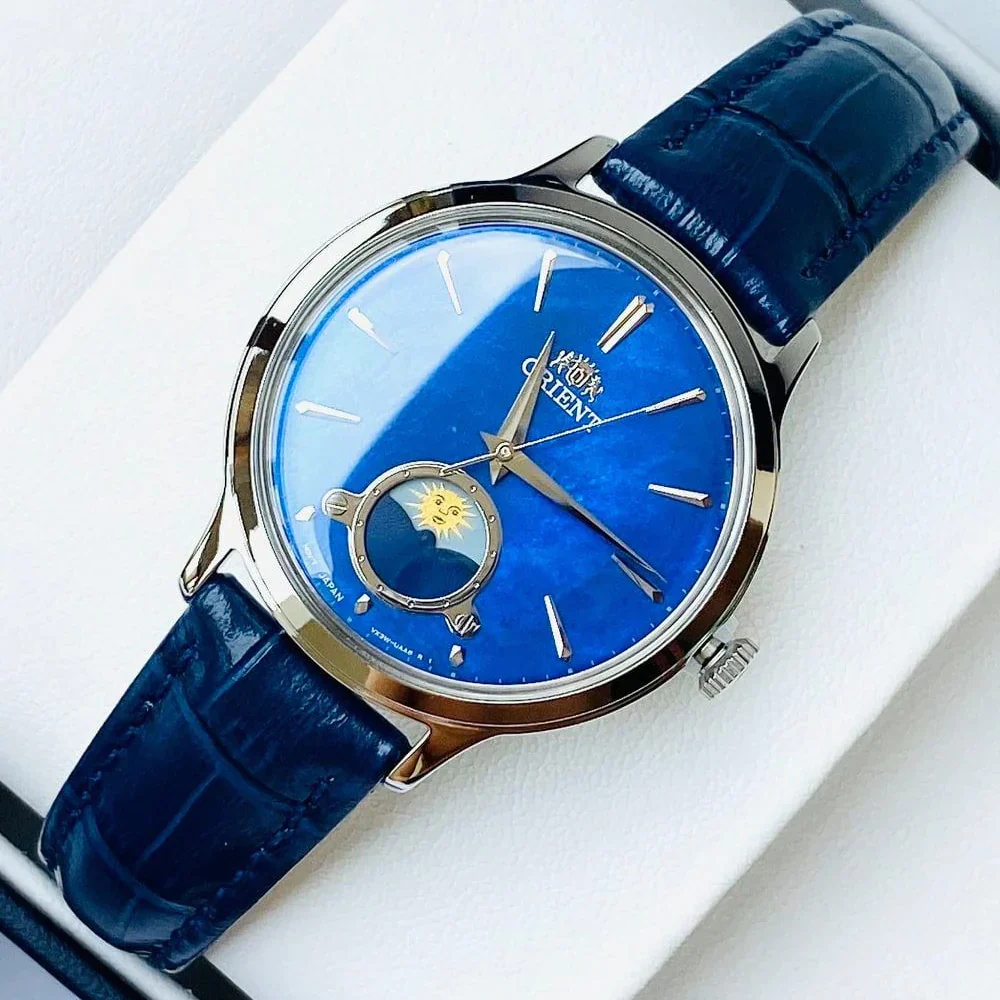 RA-KB0004A Reloj Orient Sun and Moon de mujer pulsera de piel - Image 2