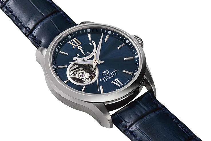 RE-AT0006L Reloj Orient Semi Skeleton de hombre correa de cuero - Image 4