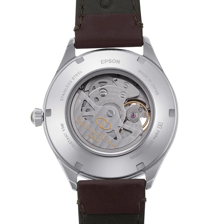 RE-AT0202E Reloj Orient Semi Skeleton de hombre correa de cuero - Image 2