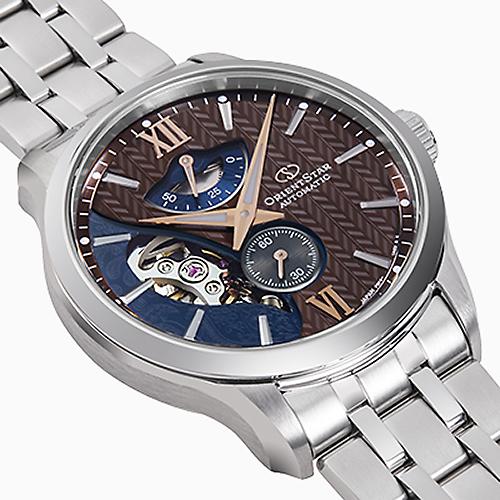 RE-AV0B02Y Reloj Orient Star Layered Skeleton de hombre correa de metal - Image 8