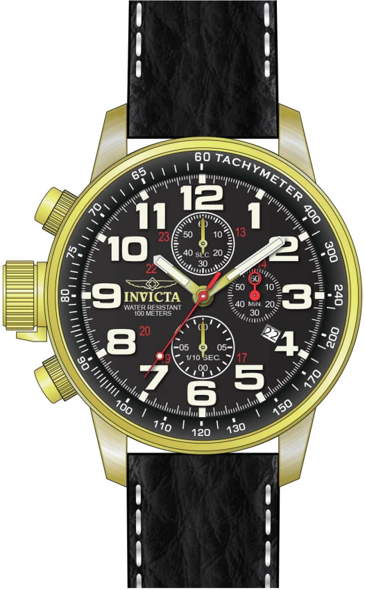 Reloj Invicta Force Zager de caballero banda de piel 46 mm - Image 2