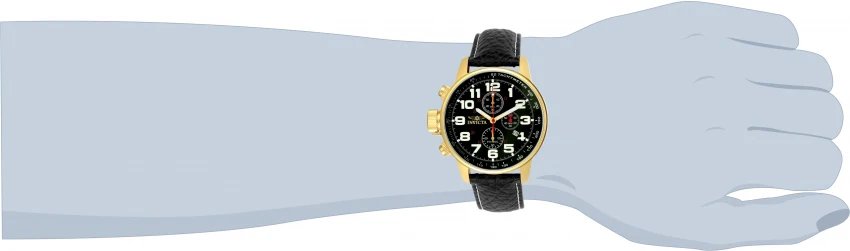 Reloj Invicta Force Zager de caballero banda de piel 46 mm - Image 3