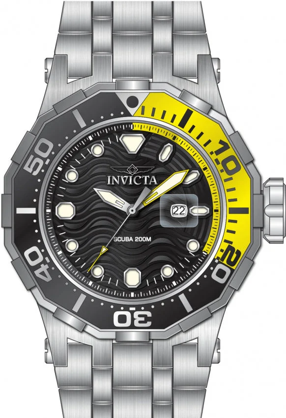Reloj Invicta Pro Diver de hombre banda de metal 52 mm - Image 2