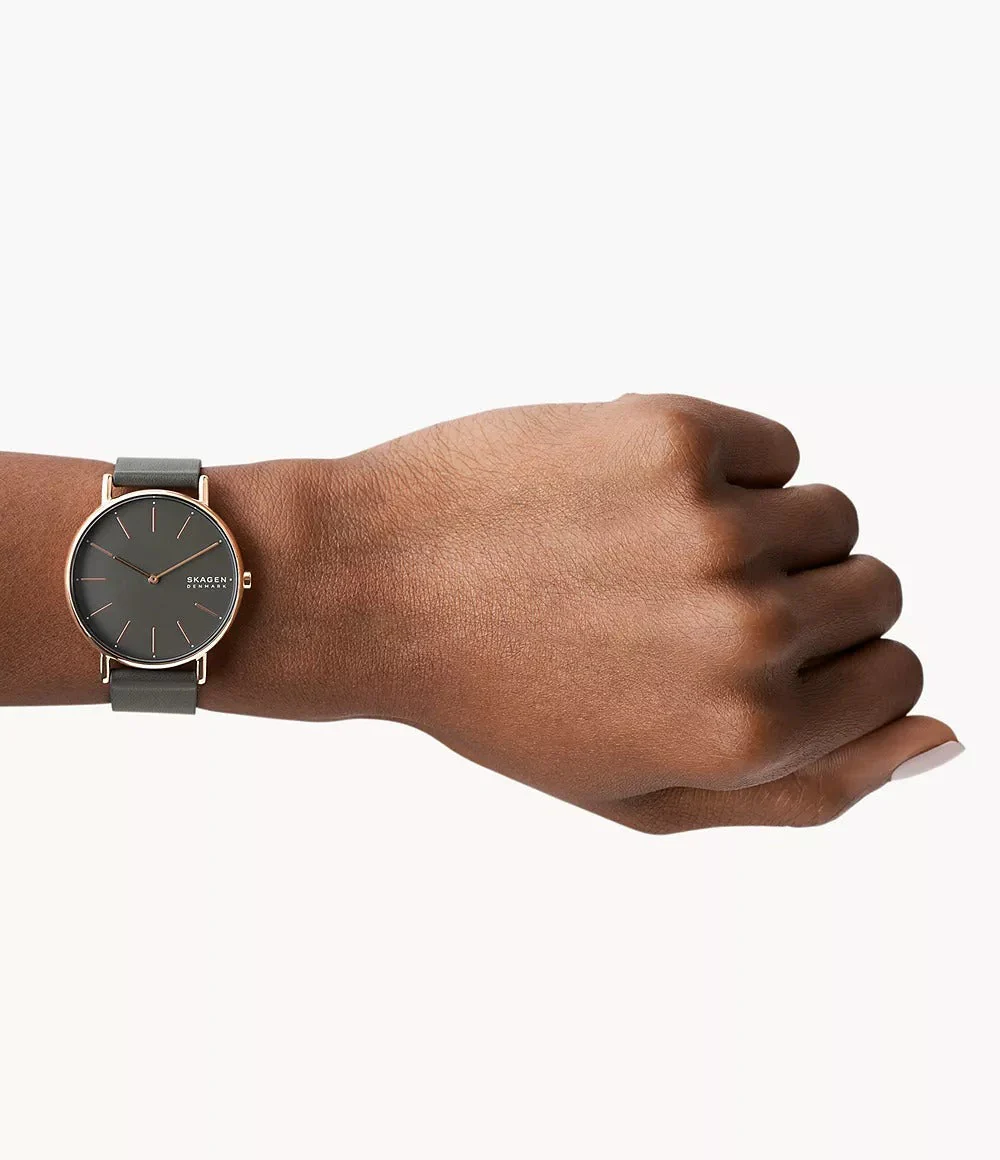 SKW2794 Reloj Skagen para mujer pulsera de cuero - Image 5