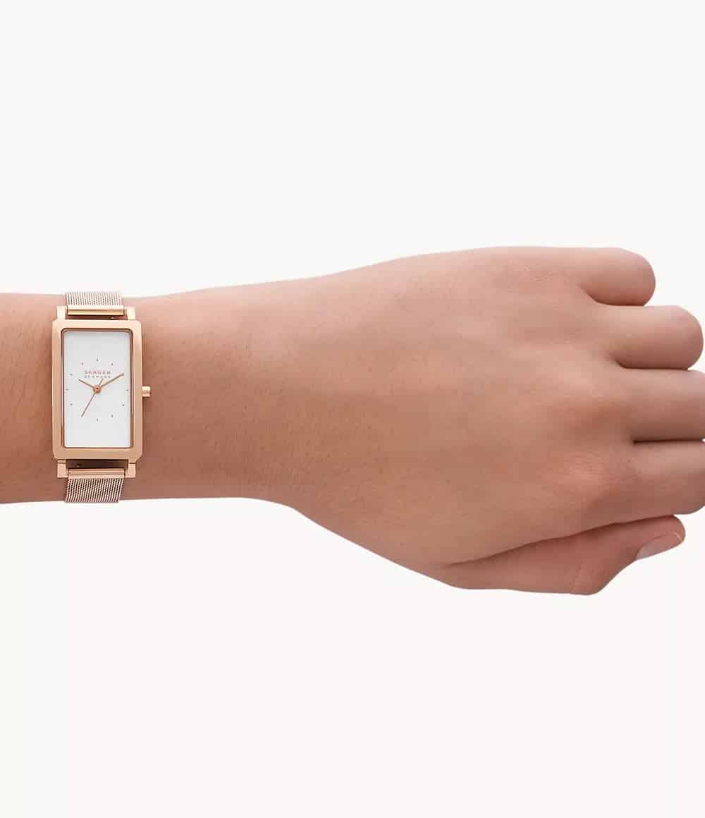 SKW3095 Reloj Skagen para señorita pulsera mesh cuadrado - Image 4