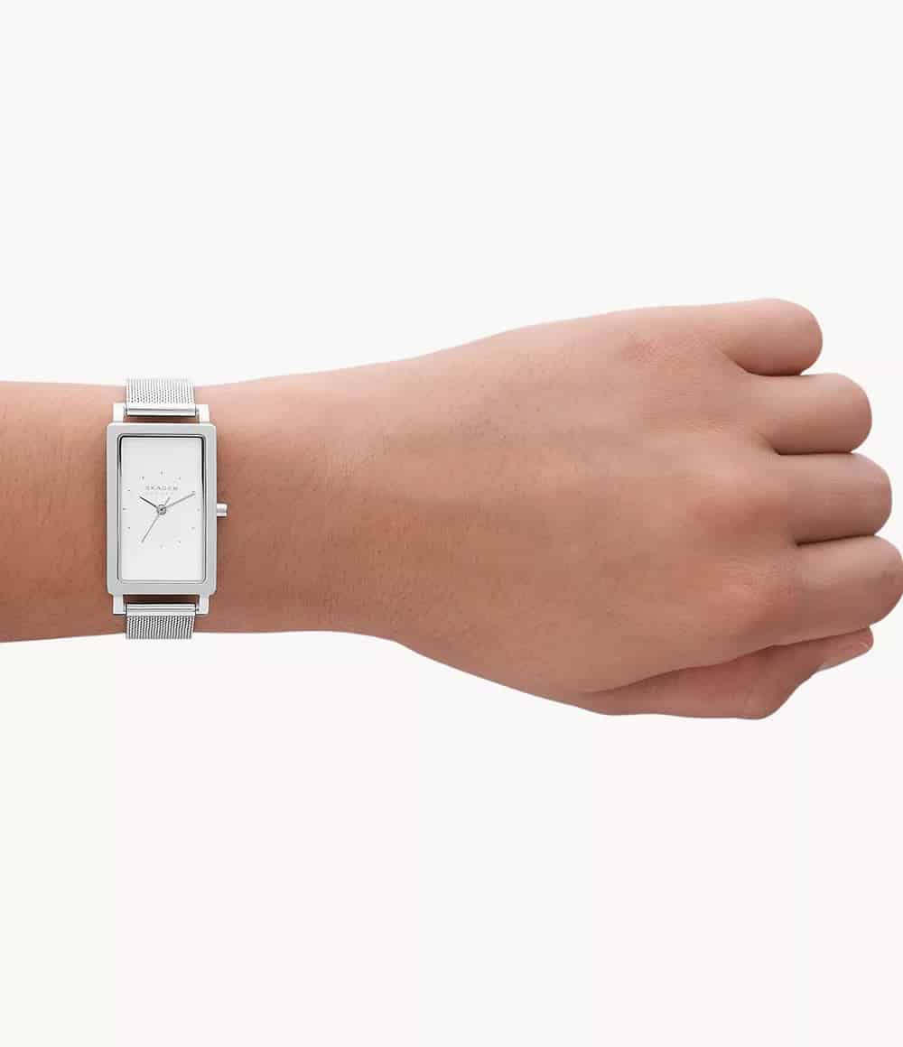 SKW3096 Reloj Skagen para dama pulsera mesh cuadrado - Image 4