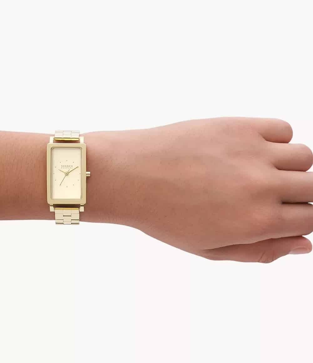 SKW3098 Reloj Skagen para mujer pulsera de acero inoxidable cuadrado - Image 5