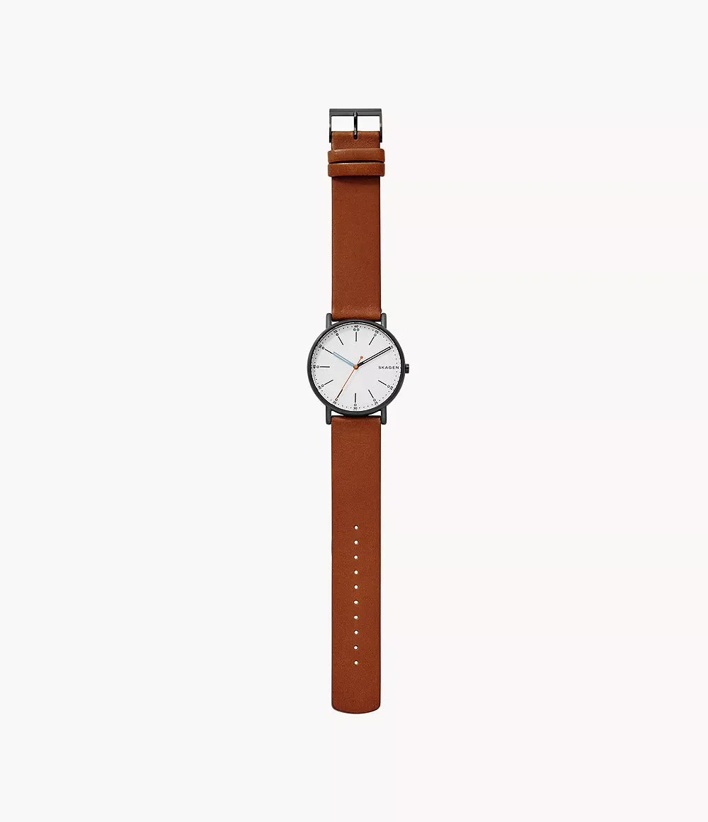 SKW6374 Reloj Skagen para hombre banda de cuero - Image 2