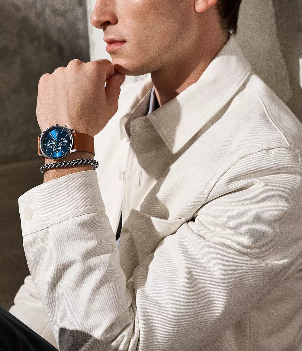 SKW6916 Reloj Skagen para caballero pulsera de piel - Image 2