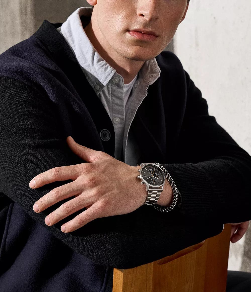 SKW6926 Reloj Skagen para hombre pulsera de metal - Image 4