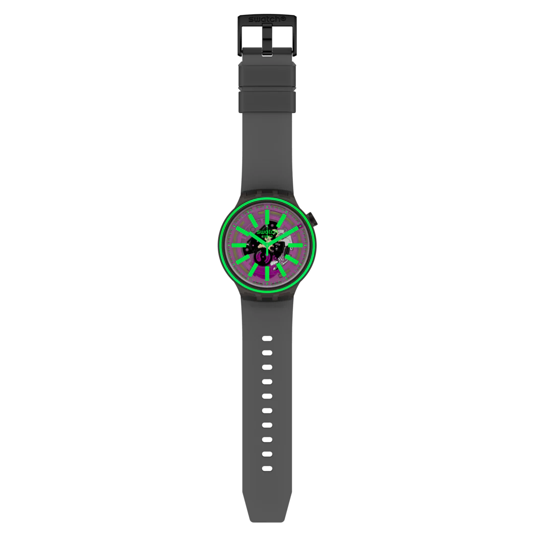 SO27B113 Swatch Pink Taste Big Bold unisex pulsera de resina - Image 5